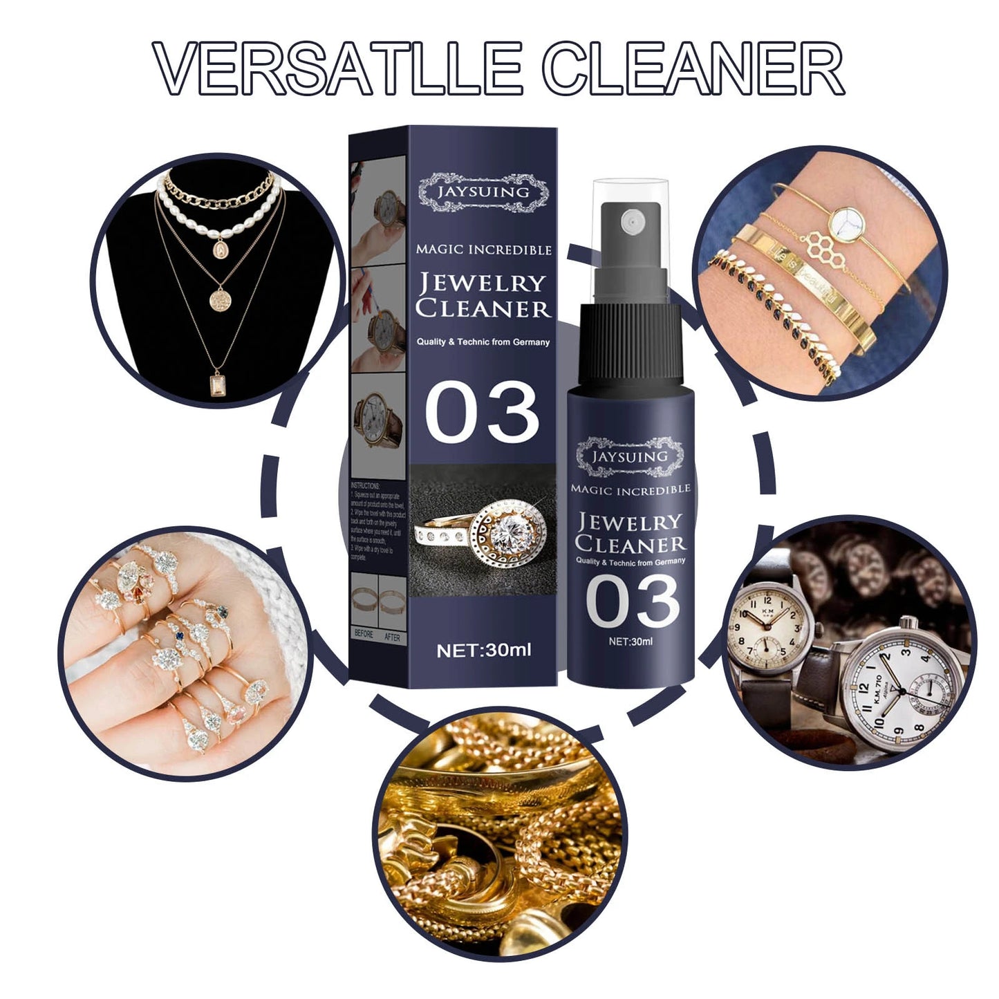 😱Spray limpiador de joyas💍Jewelry Cleaner💎