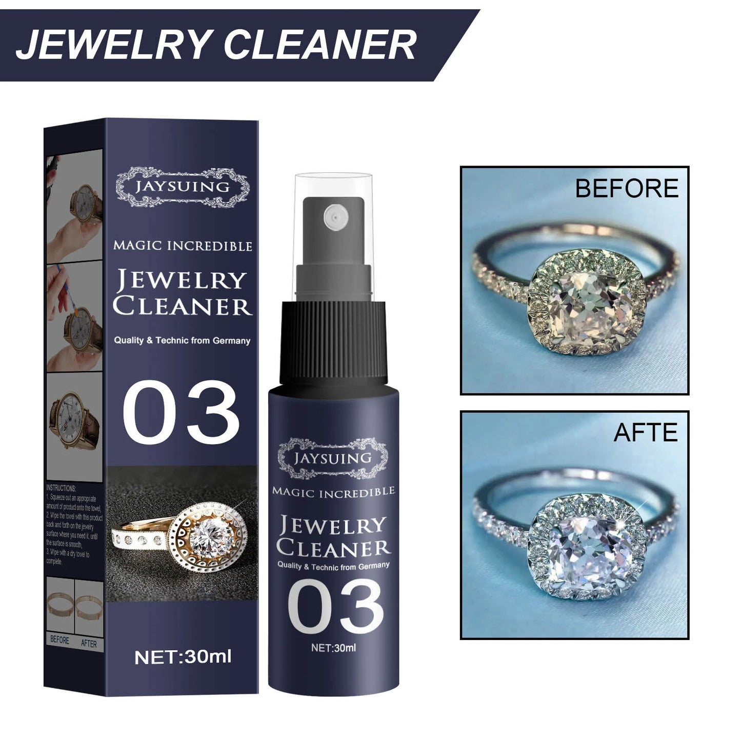 😱Spray limpiador de joyas💍Jewelry Cleaner💎