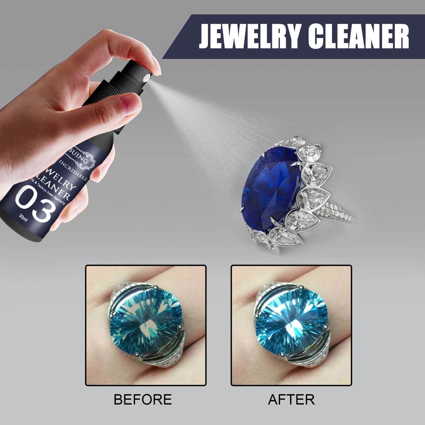 😱Spray limpiador de joyas💍Jewelry Cleaner💎